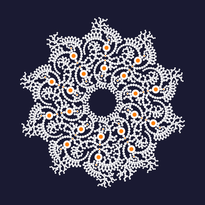 aquamanda   julien leonard dots art