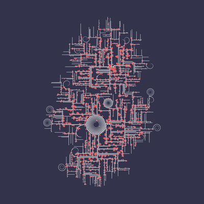 barad dur   julien leonard dots art