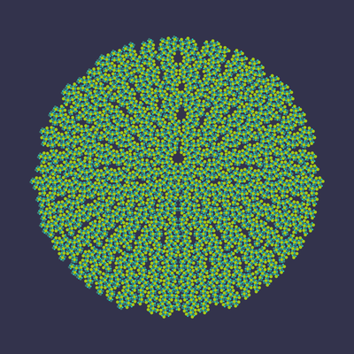 blue brain   julien leonard dots art