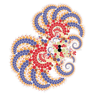 blue mygale   julien leonard dots art