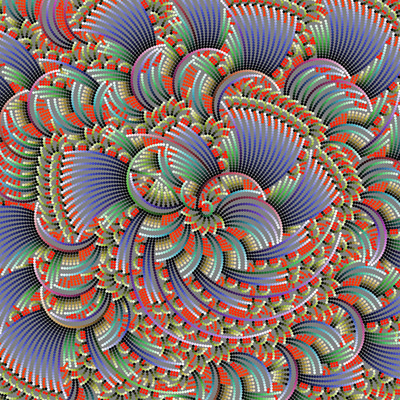 blue phoenix   julien leonard dots art