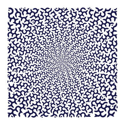 blue vine   julien leonard dots art