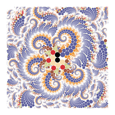 blue wings   julien leonard dots art