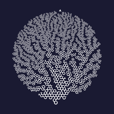 bubble bush   julien leonard dots art
