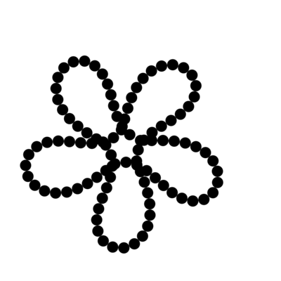 bubble flower   julien leonard dots art