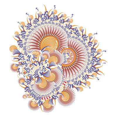 burgeoning   julien leonard dots art