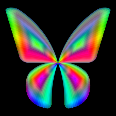 butterfly asymetric   julien leonard dots art