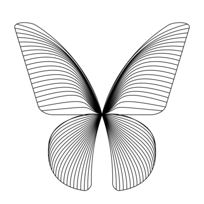 butterfly bridwing geometry   julien leonard dots art