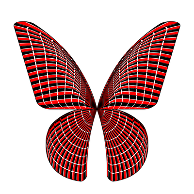 butterfly enchained   julien leonard dots art
