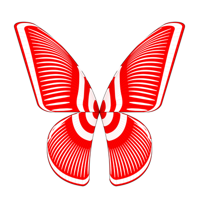 butterfly geometry effect   julien leonard dots art