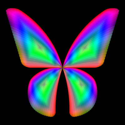 butterfly metallic   julien leonard dots art