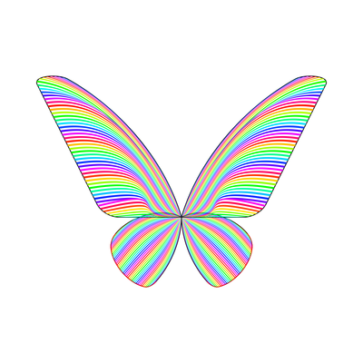 butterfly model   julien leonard dots art