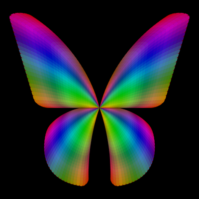 butterfly rainbow   julien leonard dots art