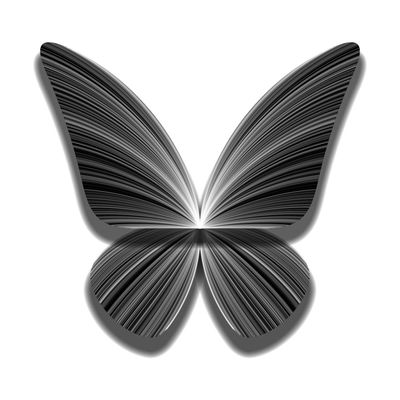 butterfly shadow   julien leonard dots art