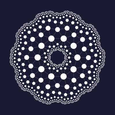 cauliflower donut   julien leonard dots art