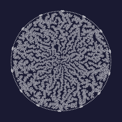 chinese plate   julien leonard dots art