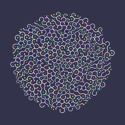 christmas alga   julien leonard dots art