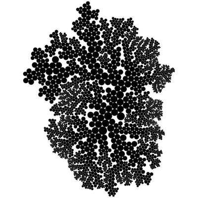 circle packing 2x2   julien leonard dots art