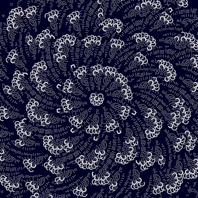 coriolis flower   julien leonard dots art