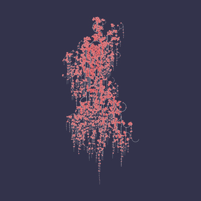 crumbling roses   julien leonard dots art