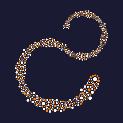 cyclope eel   julien leonard dots art