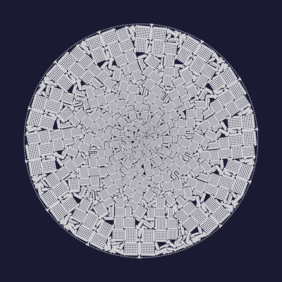 disk packing   julien leonard dots art