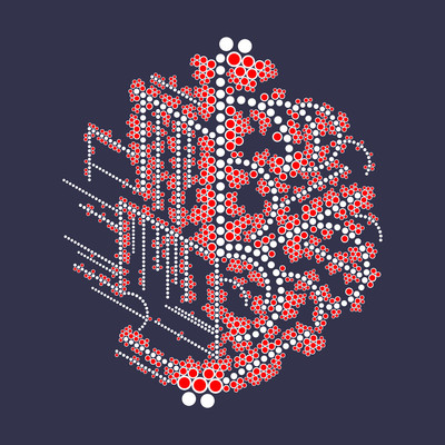 double face   julien leonard dots art