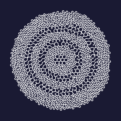 electronic lace   julien leonard dots art