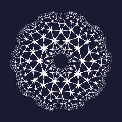 escher net   julien leonard dots art
