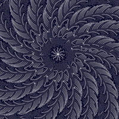 feather wheel   julien leonard dots art