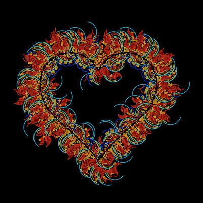 fireheart   julien leonard dots art