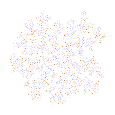 flowing   julien leonard dots art