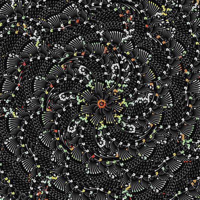 fluorescence   julien leonard dots art