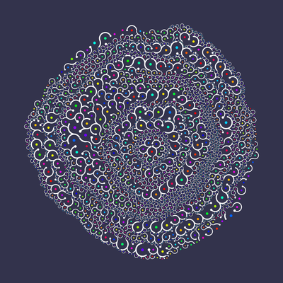 foaming   julien leonard dots art