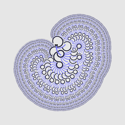 fungus blues   julien leonard dots art