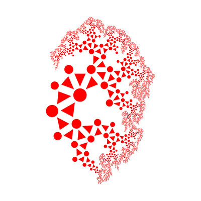 geometric alien poem   julien leonard dots art