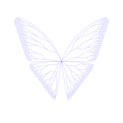 glass butterfly   julien leonard dots art