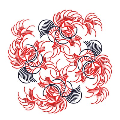 golden fishes   julien leonard dots art