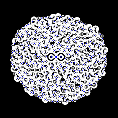 gorgon   julien leonard dots art