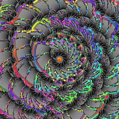 gravity flower details   julien leonard dots art