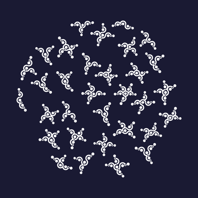 indian plancton   julien leonard dots art