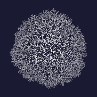 iron bush   julien leonard dots art