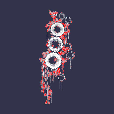japan volcanoes   julien leonard dots art