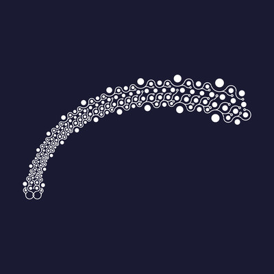 jumping out of the water   julien leonard dots art