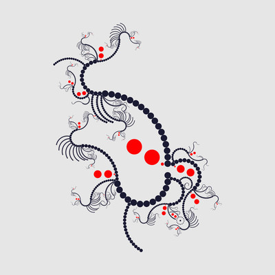 le danseur   julien leonard dots art
