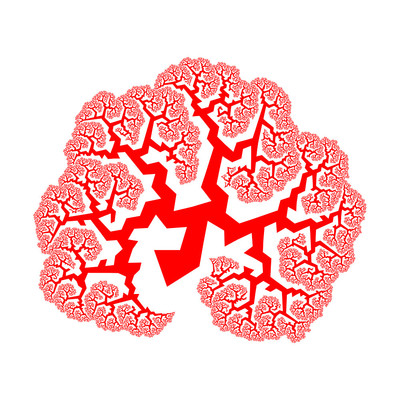 lightning tree   julien leonard dots art