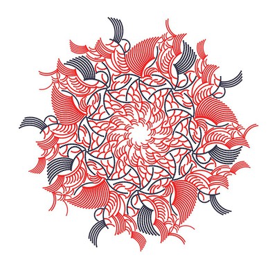 living sun   julien leonard dots art