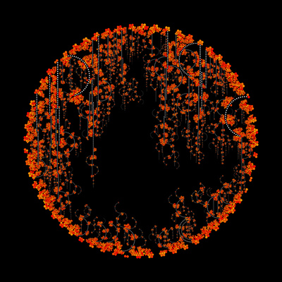 looking for mushrooms   julien leonard dots art