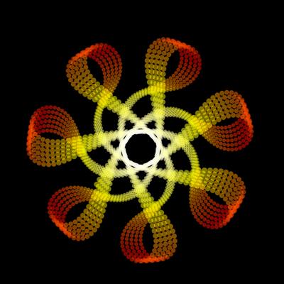 magnetic star   julien leonard dots art