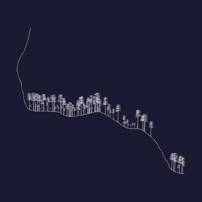moutain foot   julien leonard dots art